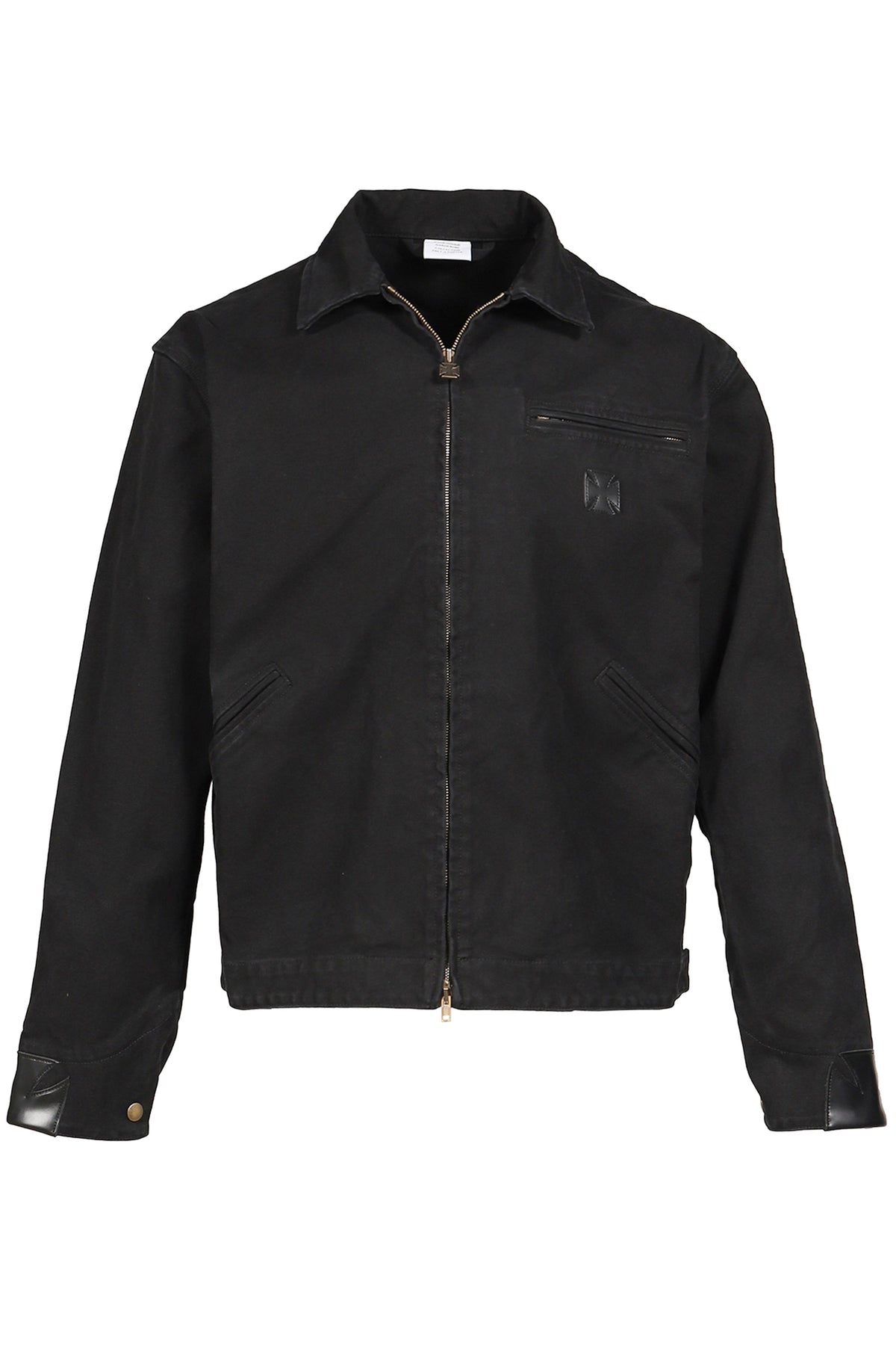VETEMENTS ヴェトモン 【本物保証】 ジャケット ストリート系 メンズ LEATHER CROSSES WORKWEAR JACKET / BLK