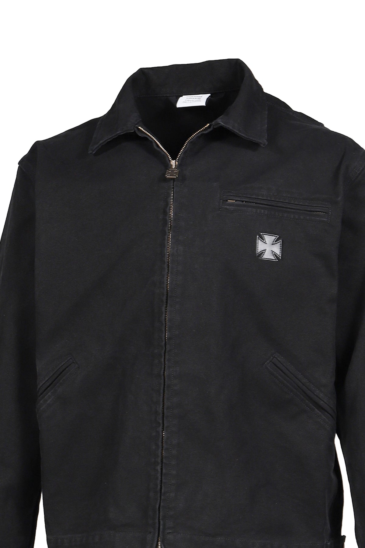 VETEMENTS ヴェトモン 【本物保証】 ジャケット ストリート系 メンズ LEATHER CROSSES WORKWEAR JACKET / BLK