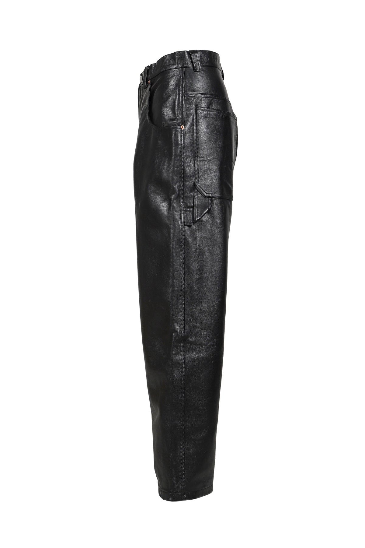 VETEMENTS ヴェトモン 【本物保証】 パンツ ストリート系 メンズ LEATHER HIP-HOP PANTS / BLK