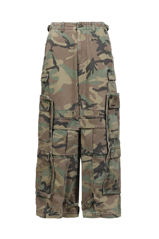 VETEMENTS ヴェトモン 【本物保証】 カーゴパンツ ストリート系 メンズ MERGED CARGO PANTS / GRN CAMO