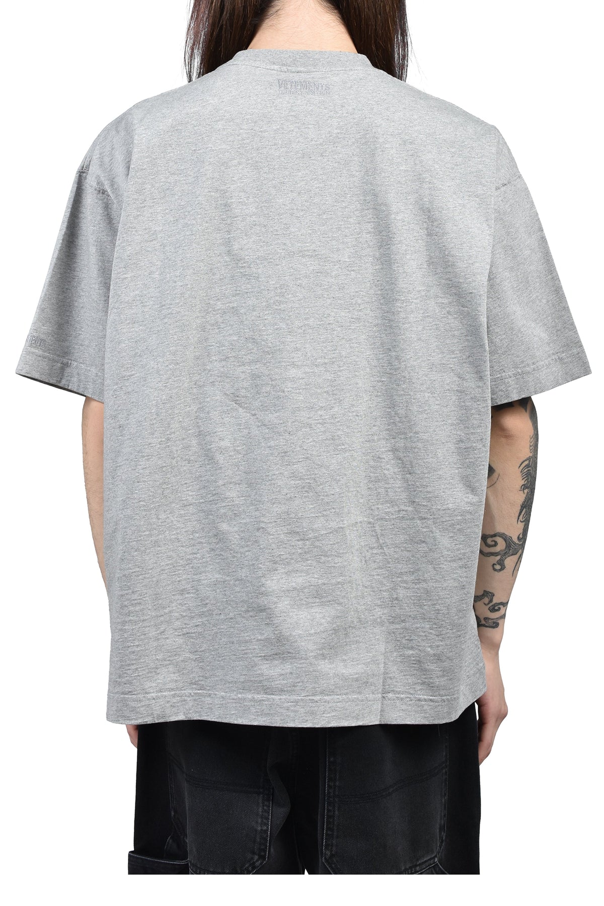 VETEMENTS ヴェトモン 【本物保証】 Tシャツ ストリート系 メンズ NORWAY TOURIST T-SHRIT / GRY MELANGE