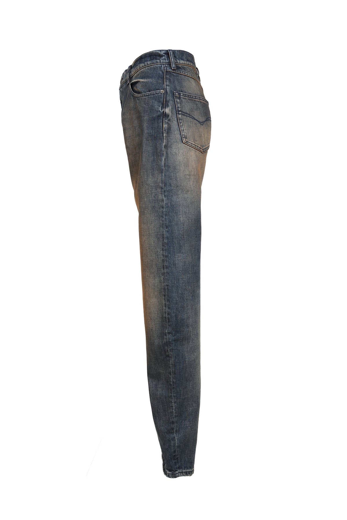 VETEMENTS ヴェトモン 【本物保証】 デニムパンツ ストリート系 メンズ O-LEG JEANS / DIRTY BLU