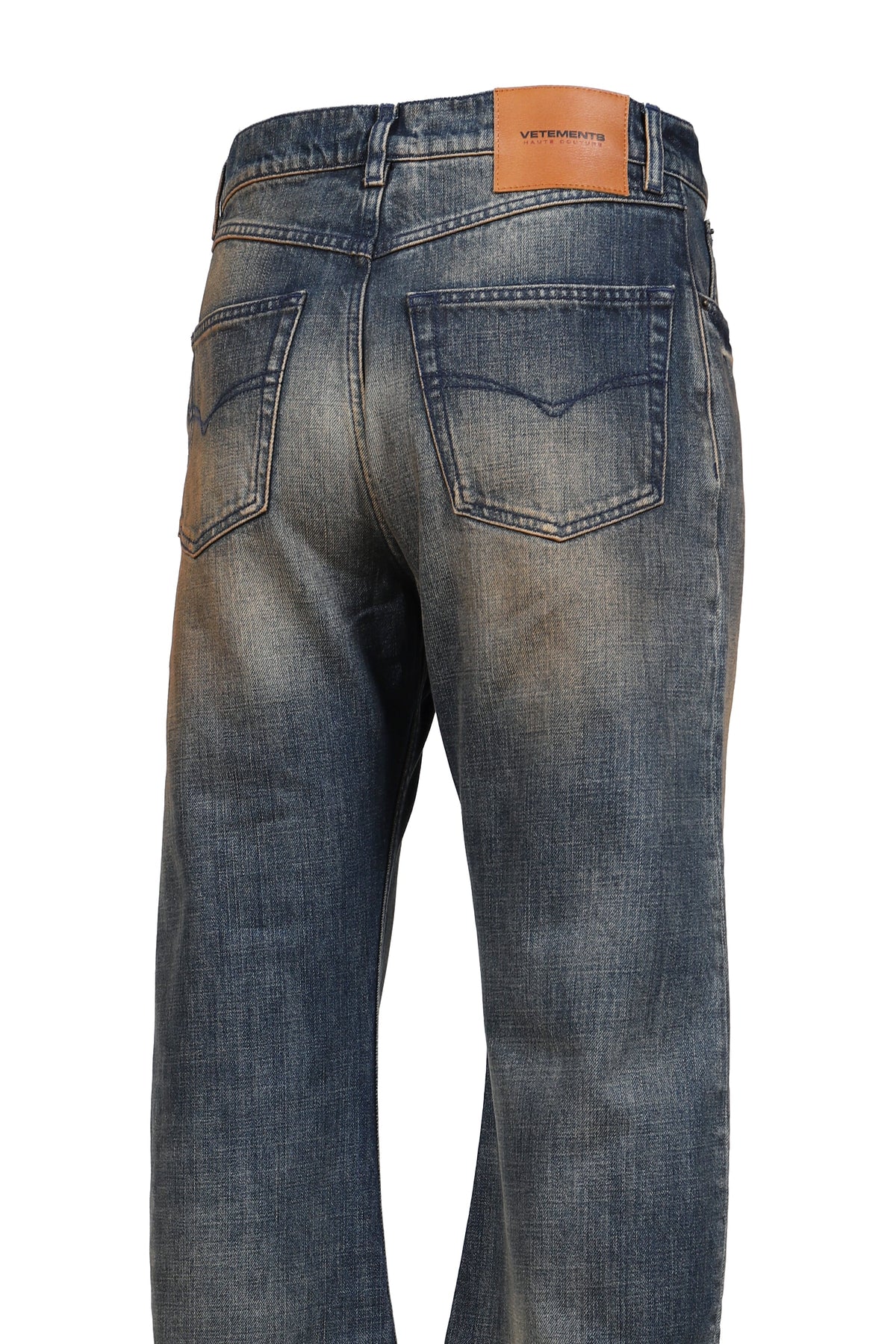 VETEMENTS ヴェトモン 【本物保証】 デニムパンツ ストリート系 メンズ O-LEG JEANS / DIRTY BLU