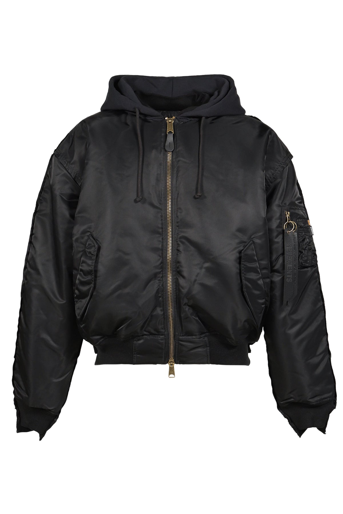 VETEMENTS ヴェトモン 【本物保証】 ジャケット ストリート系 メンズ RECONSTRUCTED BOMBER JACKET / BLK