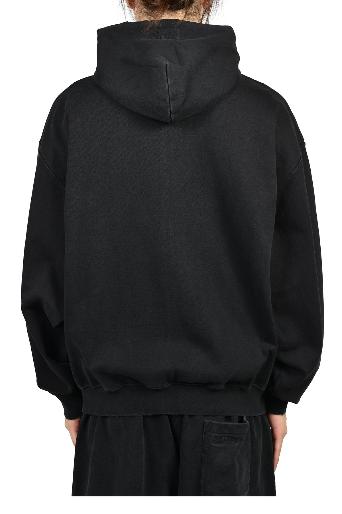 VETEMENTS ヴェトモン 【本物保証】 パーカー ストリート系 メンズ VETEMENTSXMOTORHEAD DOUBLE GRAPHIC ZIP-UP HOODIE / WASHED BLK