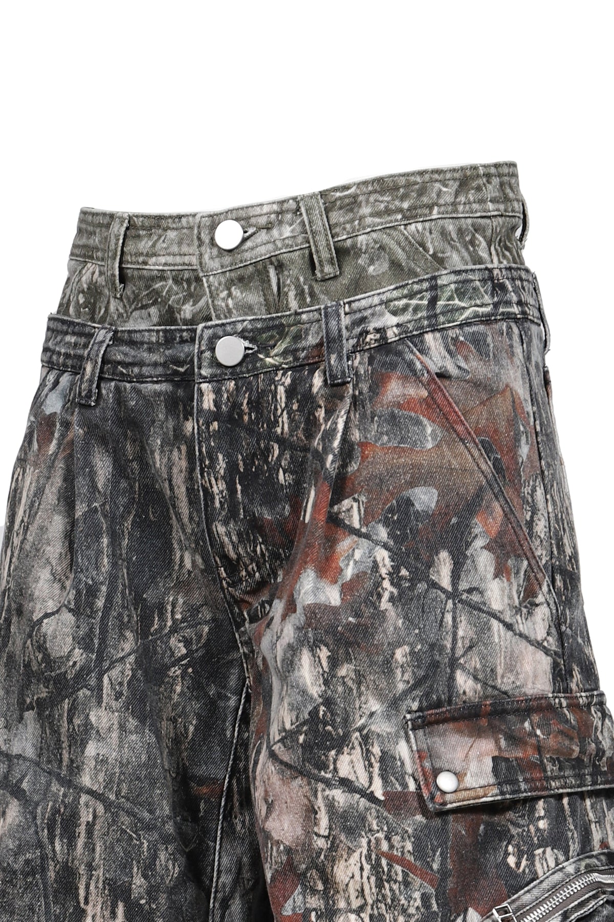 VIVAMUS 【本物保証】 ショートパンツ ストリート系 レディース CAMO SHORTS / BLK