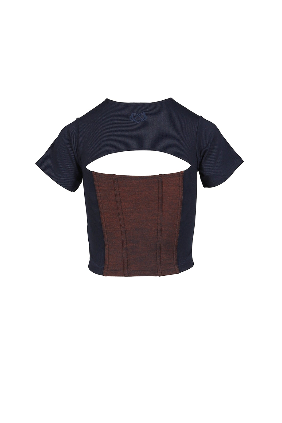 VIVAMUS 【本物保証】 Tシャツ ストリート系 レディース DENIM LACE COMBI T-SHIRT / ORANGE