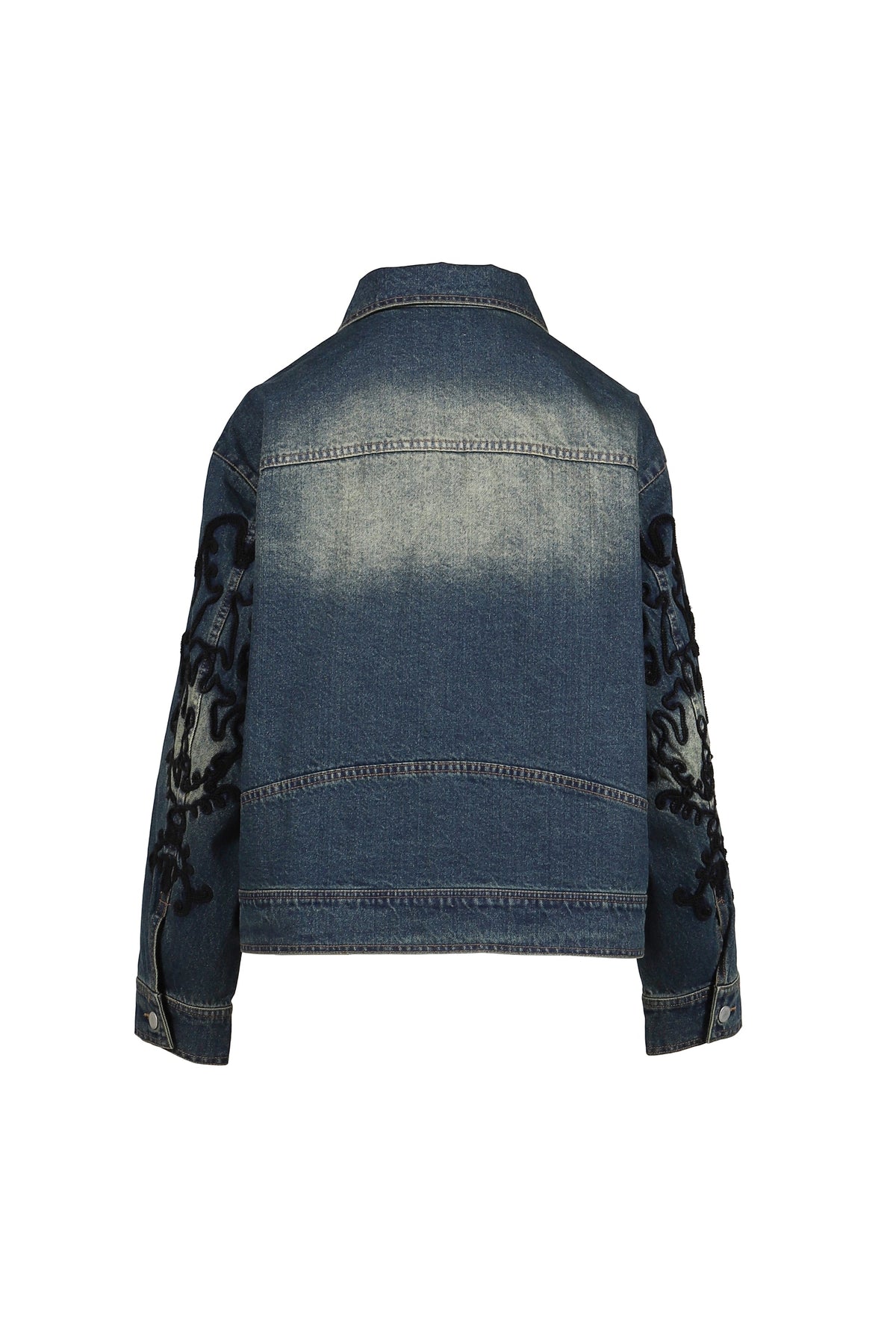 VIVAMUS 【本物保証】 ジャケット ストリート系 レディース DENIM LACE JACKET / BLU