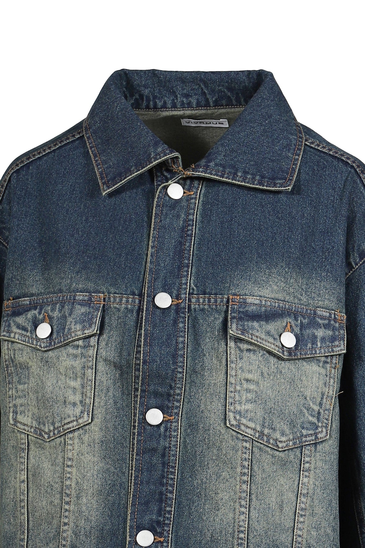 VIVAMUS 【本物保証】 ジャケット ストリート系 レディース DENIM LACE JACKET / BLU