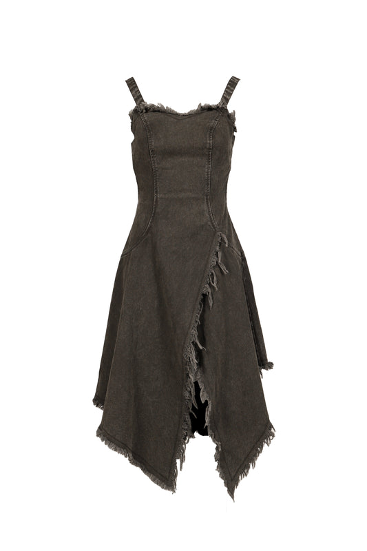 VIVAMUS 【本物保証】 ワンピース ストリート系 レディース DENIM ONE PIECE / BLK