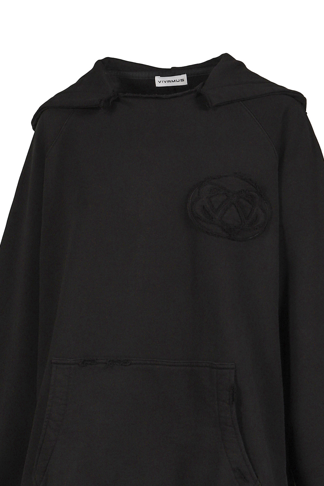VIVAMUS 【本物保証】 パーカー ストリート系 レディース HEAVY SWEAT HOODIE / BLK