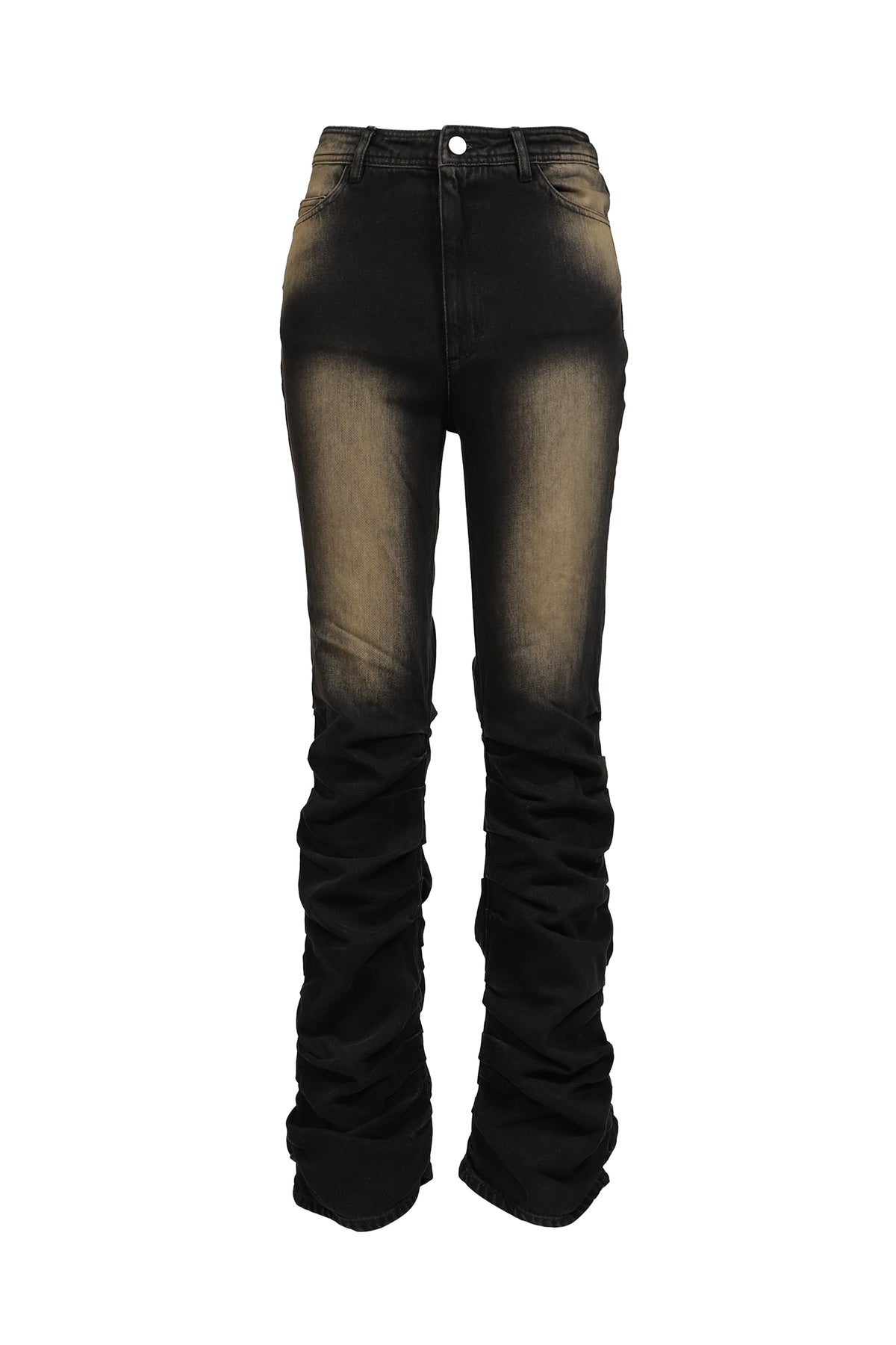 VIVAMUS 【本物保証】 デニムパンツ ストリート系 レディース LOOSED LEG DENIM PANTS / BLK