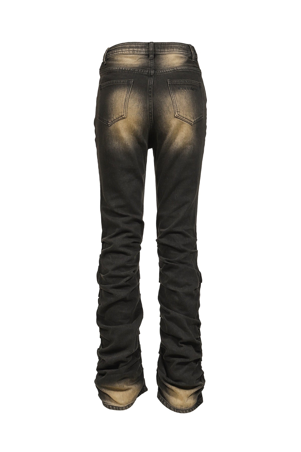 VIVAMUS 【本物保証】 デニムパンツ ストリート系 レディース LOOSED LEG DENIM PANTS / BLK