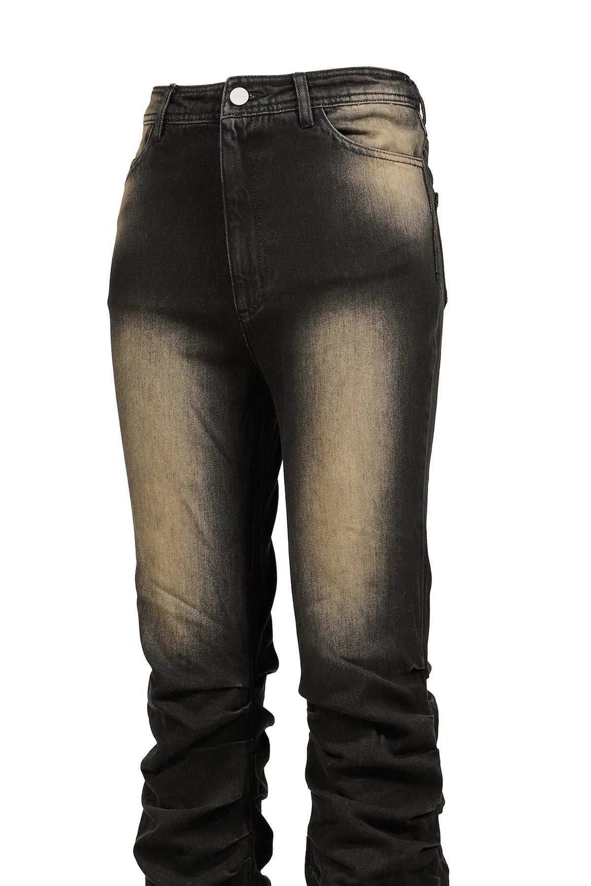 VIVAMUS 【本物保証】 デニムパンツ ストリート系 レディース LOOSED LEG DENIM PANTS / BLK