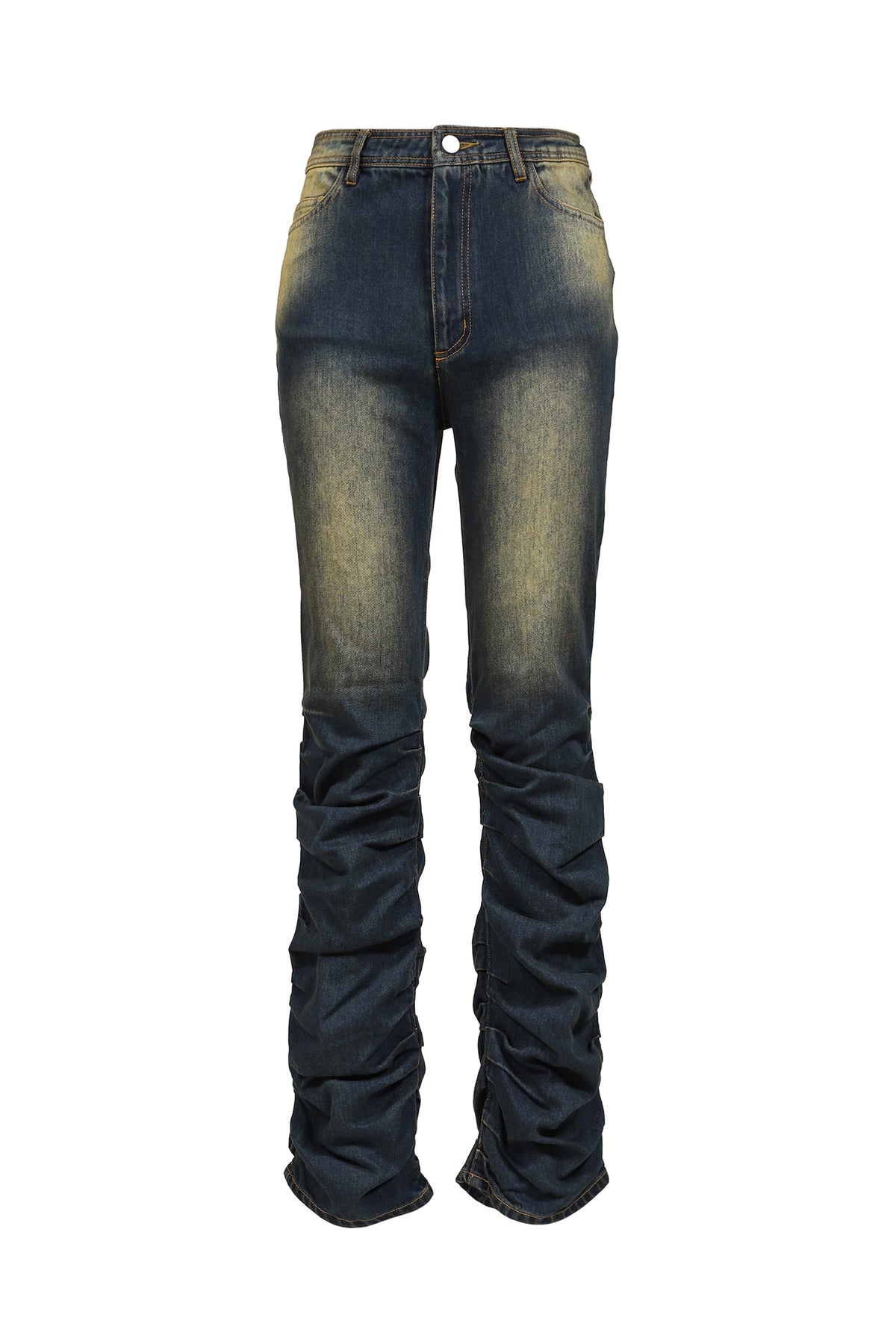 VIVAMUS 【本物保証】 デニムパンツ ストリート系 レディース LOOSED LEG DENIM PANTS / BLU
