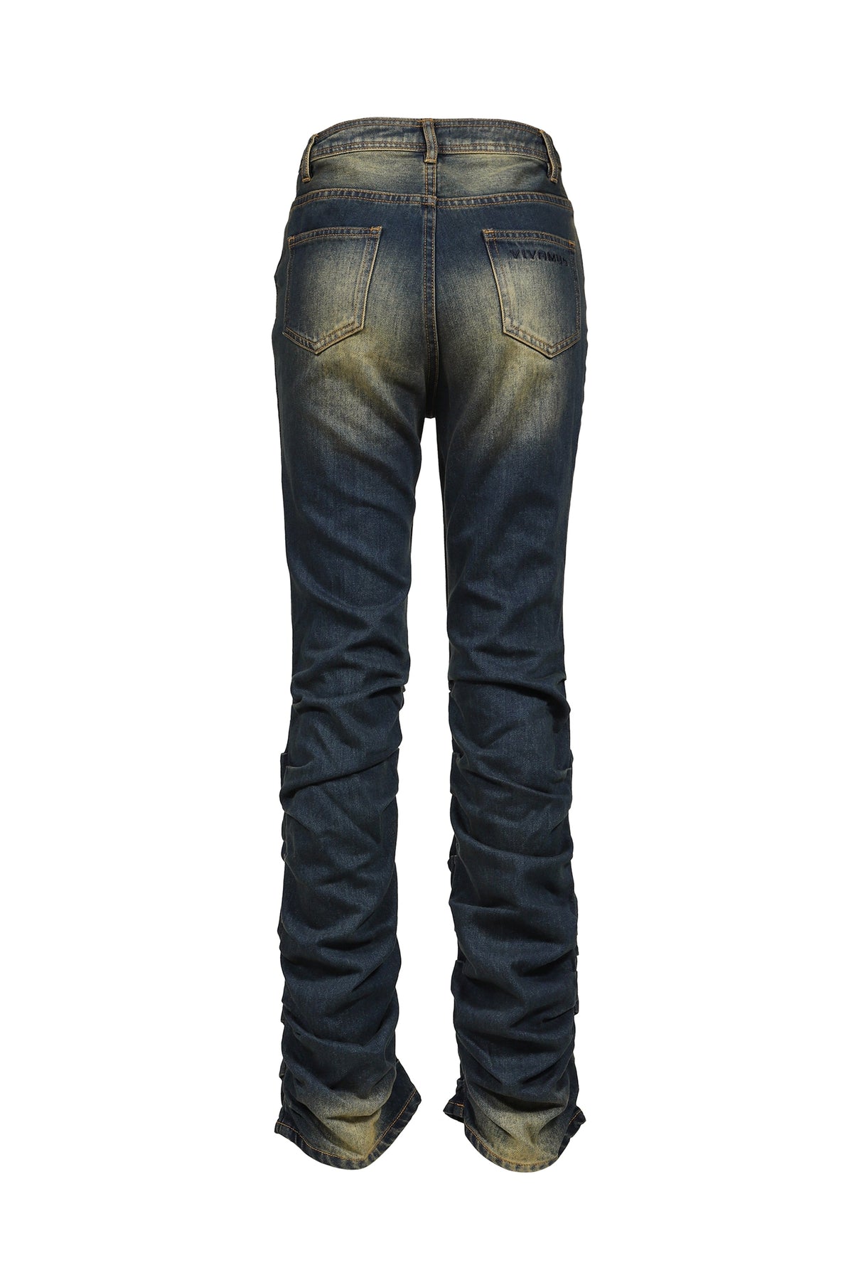 VIVAMUS 【本物保証】 デニムパンツ ストリート系 レディース LOOSED LEG DENIM PANTS / BLU