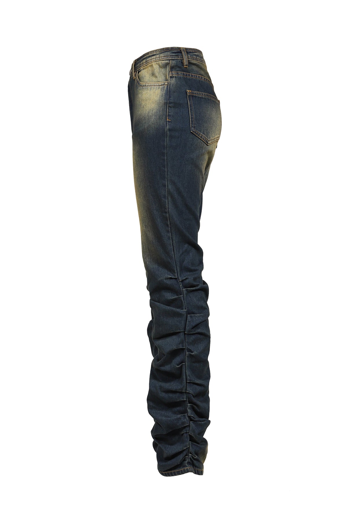 VIVAMUS 【本物保証】 デニムパンツ ストリート系 レディース LOOSED LEG DENIM PANTS / BLU