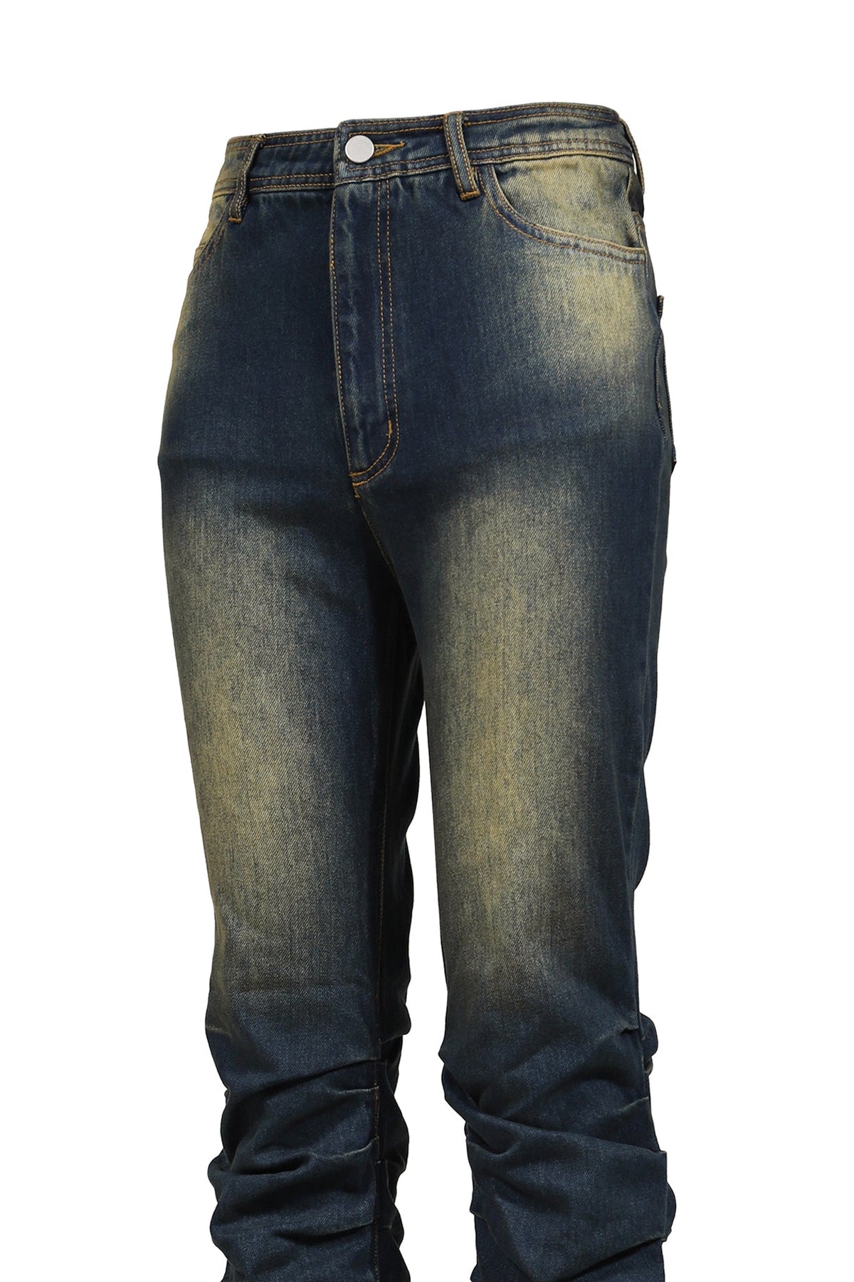 VIVAMUS 【本物保証】 デニムパンツ ストリート系 レディース LOOSED LEG DENIM PANTS / BLU