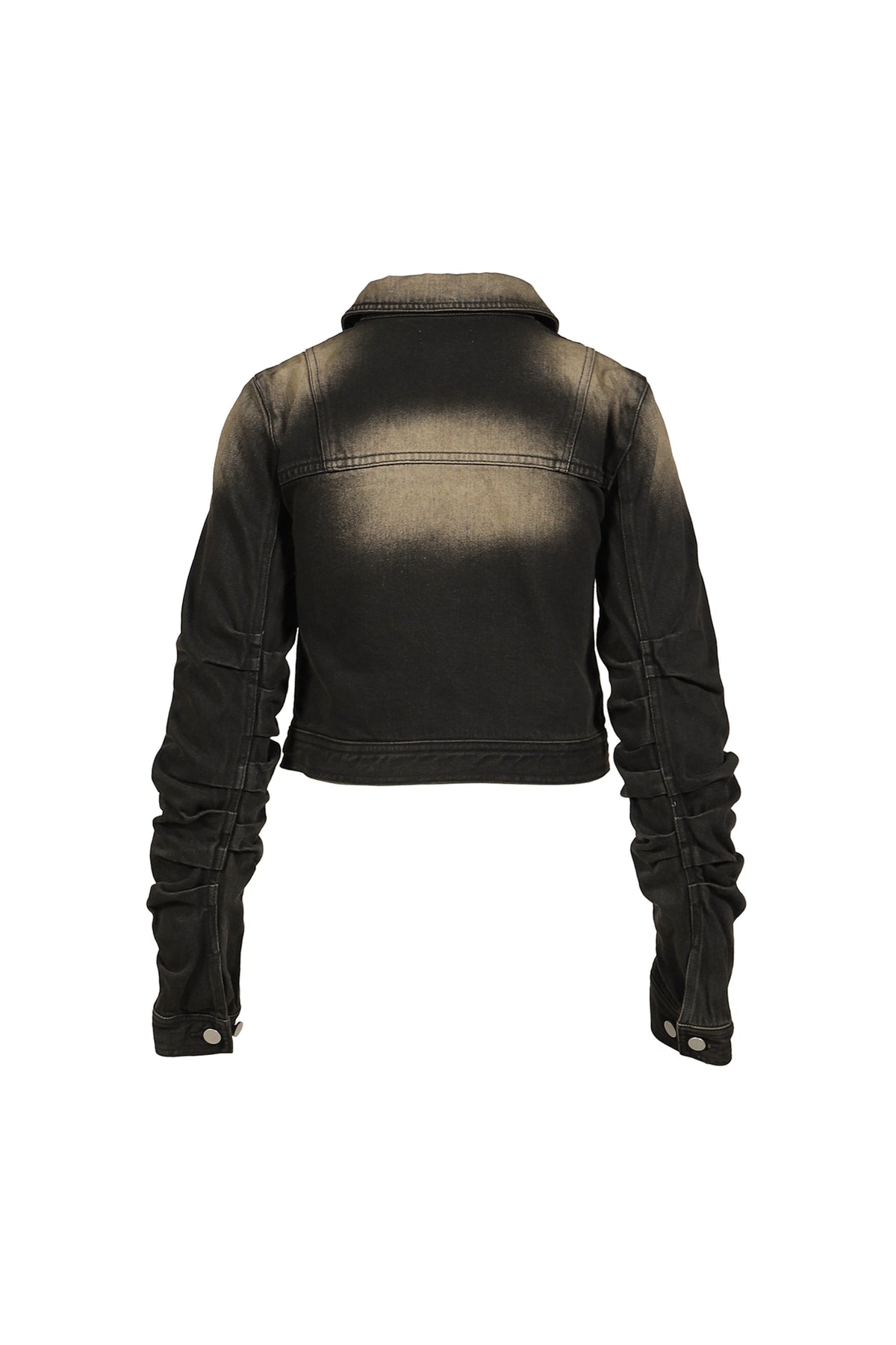 VIVAMUS 【本物保証】 ジャケット ストリート系 レディース LOOSED SLEEVE DENIM JACKET / BLK