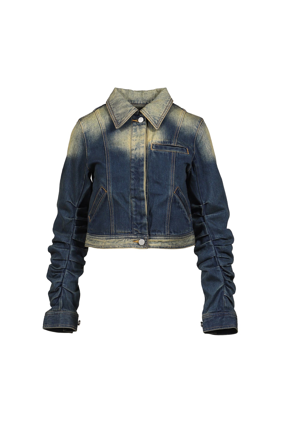 VIVAMUS 【本物保証】 ジャケット ストリート系 レディース LOOSED SLEEVE DENIM JACKET / BLU