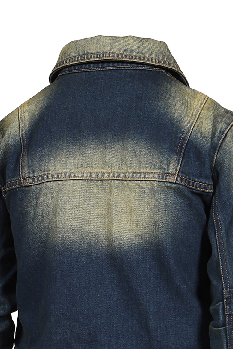 VIVAMUS 【本物保証】 ジャケット ストリート系 レディース LOOSED SLEEVE DENIM JACKET / BLU