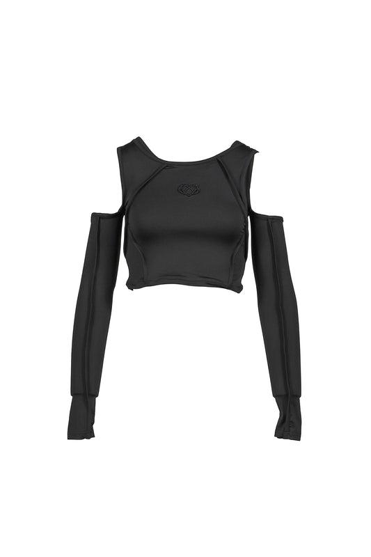 VIVAMUS 【本物保証】 シャツ ストリート系 レディース LAYERED TOPS / BLK