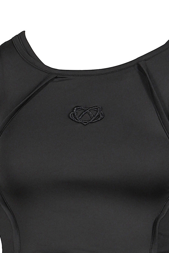 VIVAMUS 【本物保証】 シャツ ストリート系 レディース LAYERED TOPS / BLK