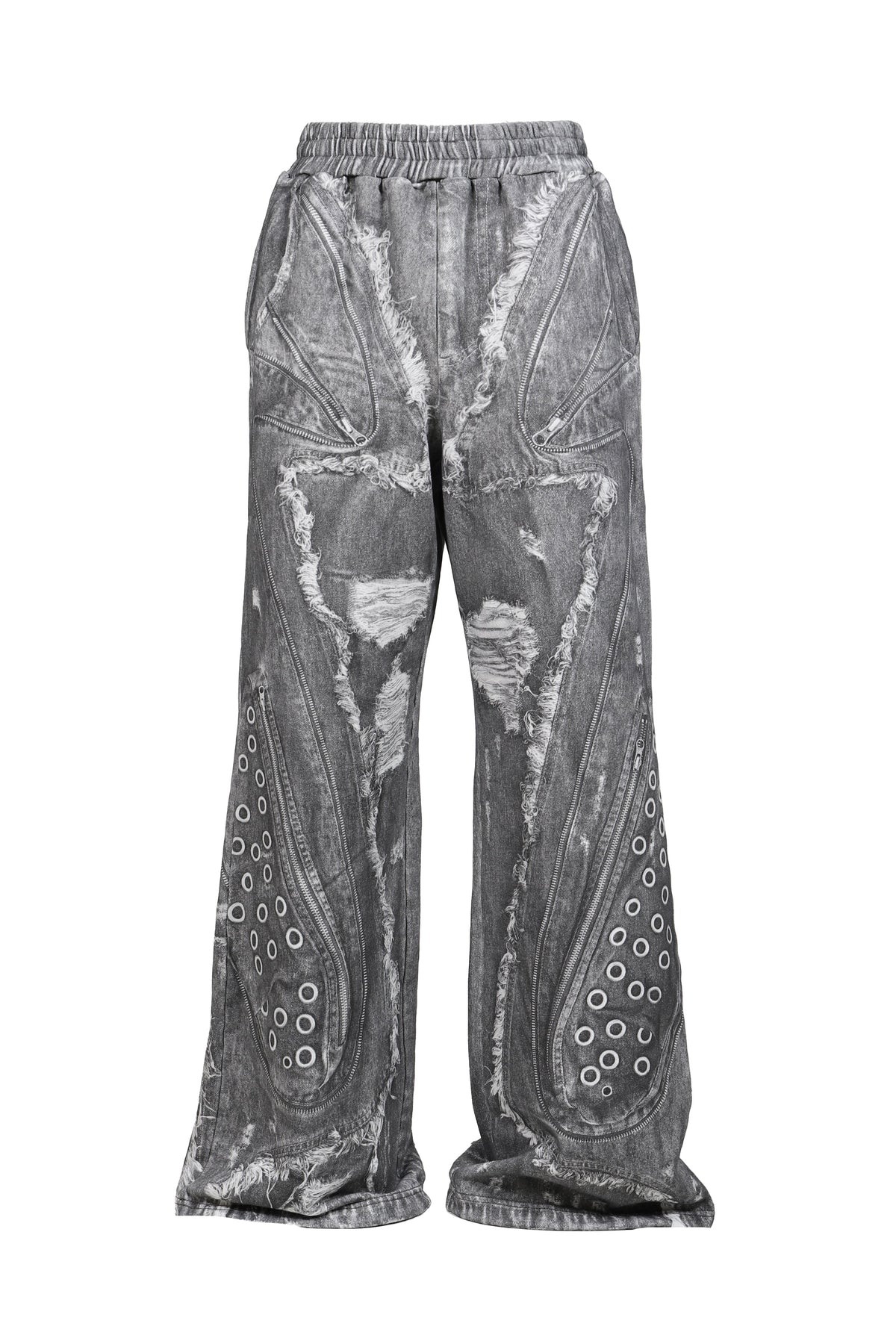 VIVAMUS 【本物保証】 スウェットパンツ ストリート系 レディース PRINT SWEAT PANTS / GRY