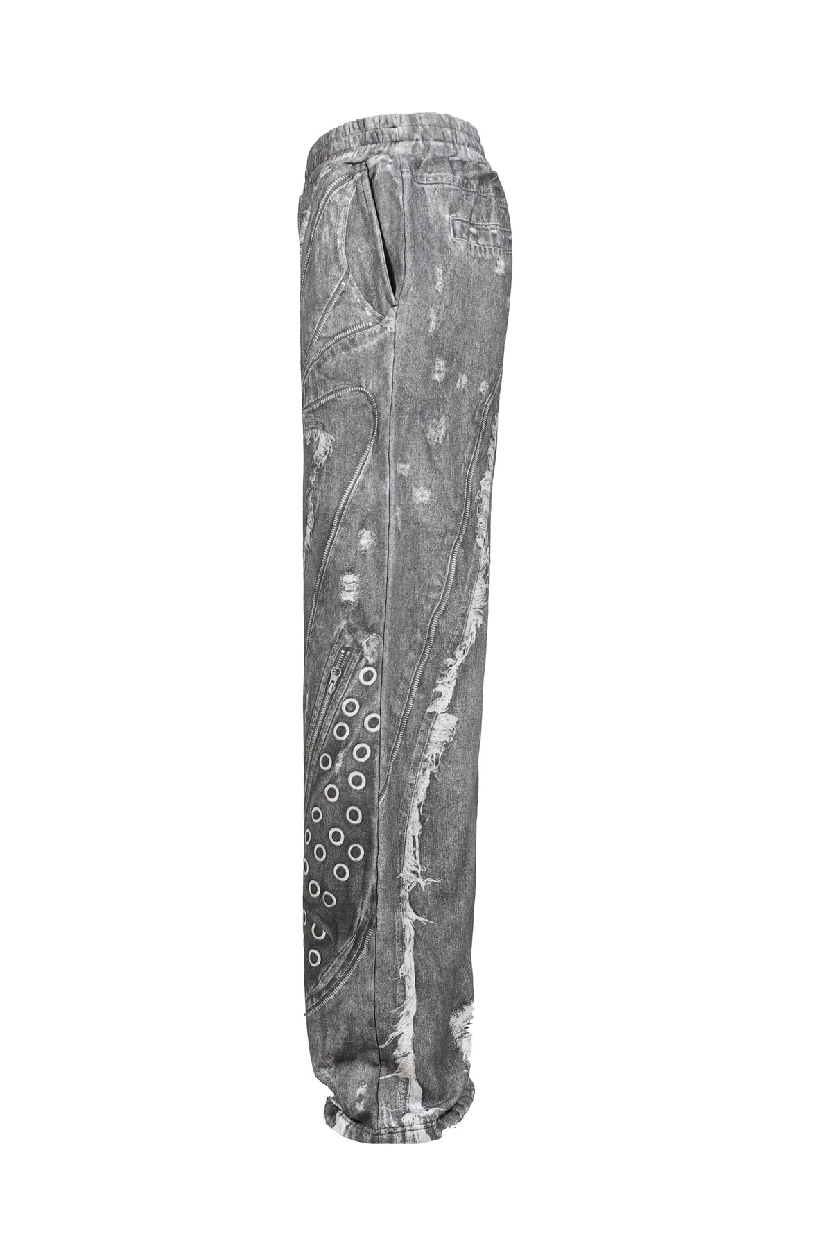 VIVAMUS 【本物保証】 スウェットパンツ ストリート系 レディース PRINT SWEAT PANTS / GRY