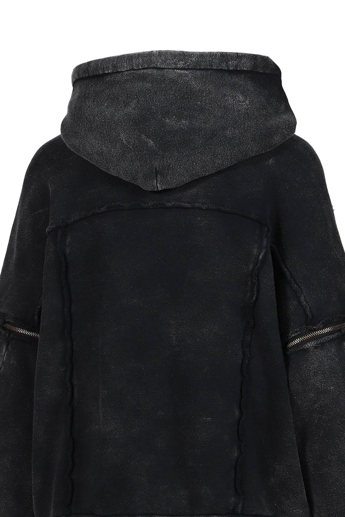 VIVAMUS 【本物保証】 パーカー ストリート系 レディース SPLIT SWEAT HOODIE / BLK