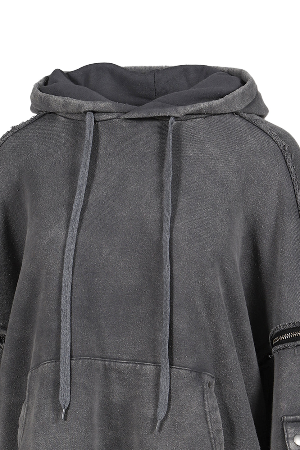 VIVAMUS 【本物保証】 パーカー ストリート系 レディース SPLIT SWEAT HOODIE / GRY