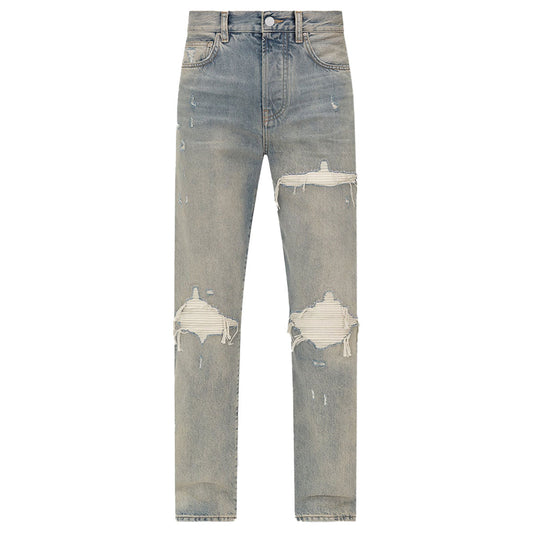 AMIRI アミリ 【本物保証】 デニムパンツ ストリート系 メンズ SUEDE STRAIGHT MX1 JEAN