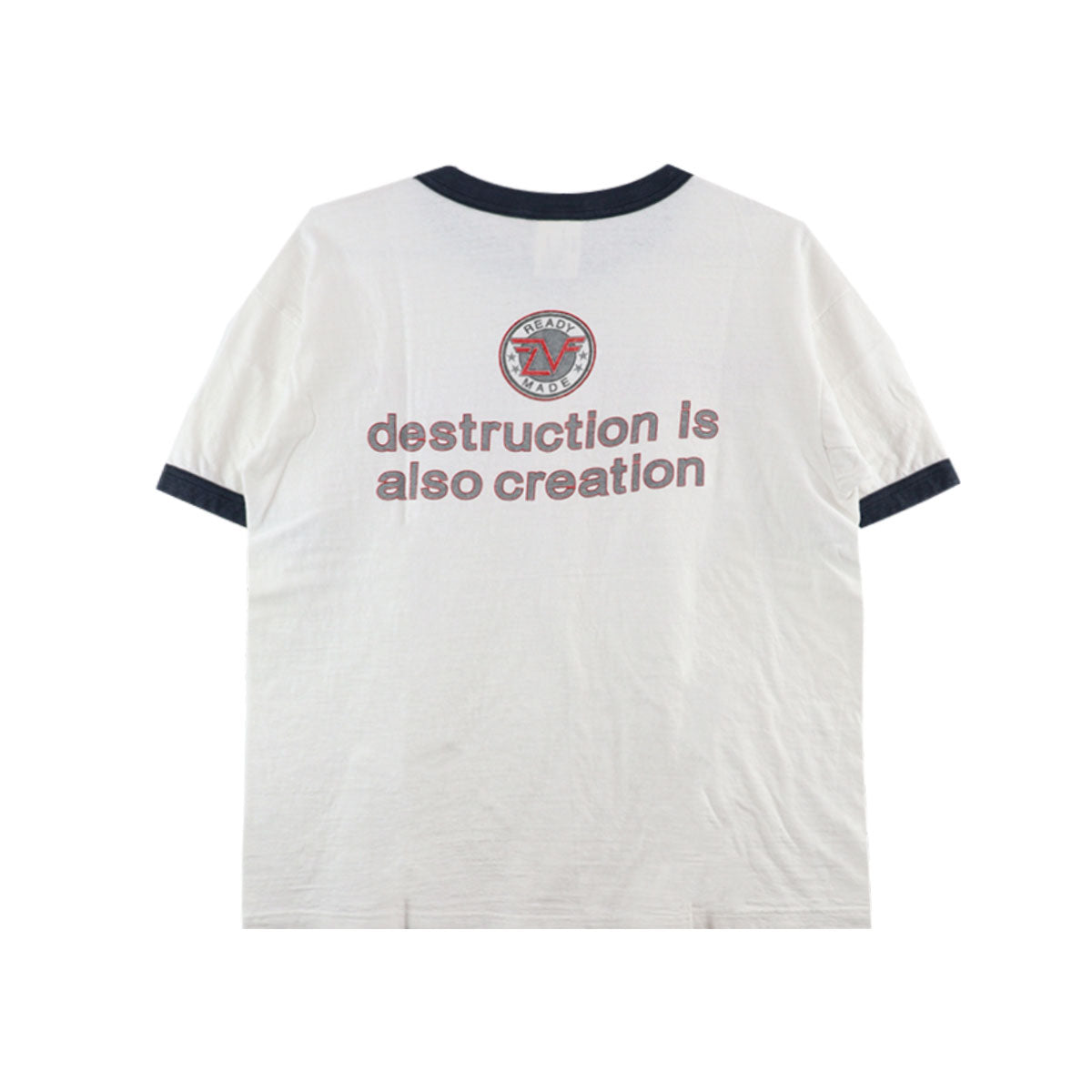 READYMADE 【本物保証】 Tシャツ ストリート系 メンズ S/S RINGER T-SHIRT