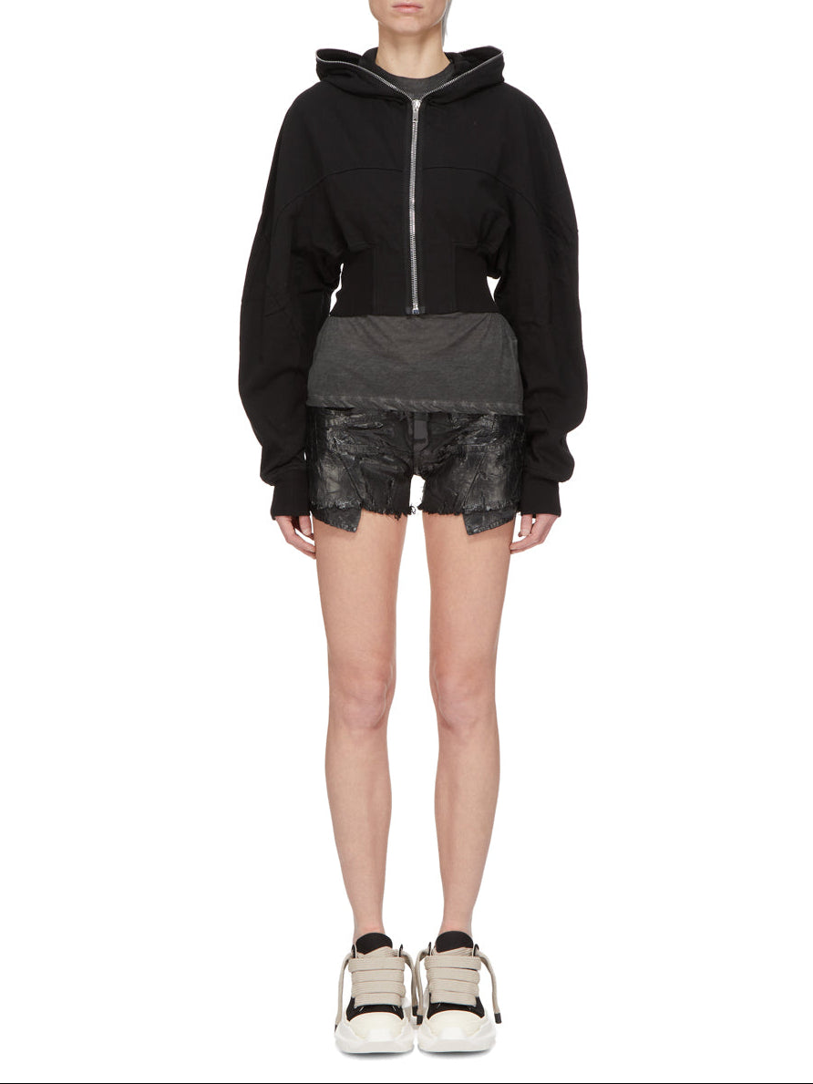 Rick Owens DRKSHDW リック・オウエンス・ダークシャドウ 【本物保証】 パーカー ストリート系 レディース COLLAGE GIMP HOODIE