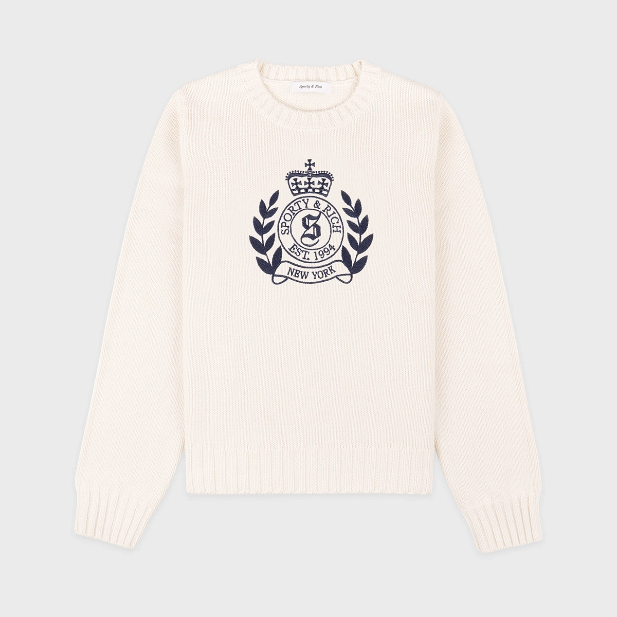Sporty and Rich 【本物保証】 ニット ストリート系 レディース NY Crest Knitted Sweater