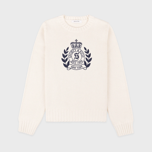 Sporty and Rich 【本物保証】 ニット ストリート系 レディース NY Crest Knitted Sweater