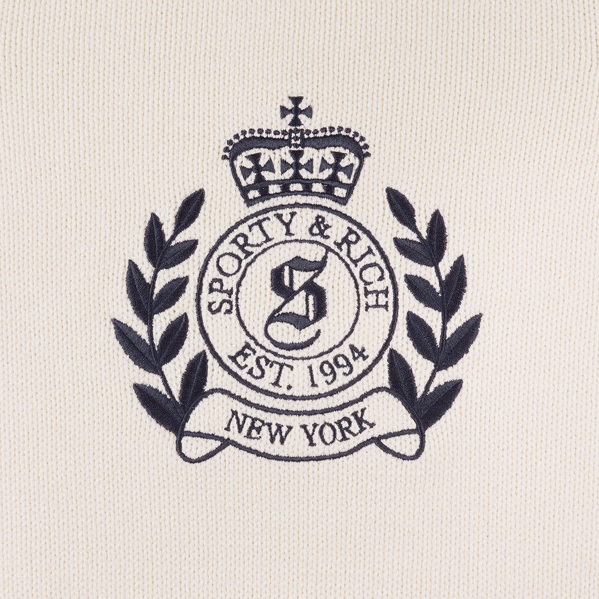 Sporty and Rich 【本物保証】 ニット ストリート系 レディース NY Crest Knitted Sweater