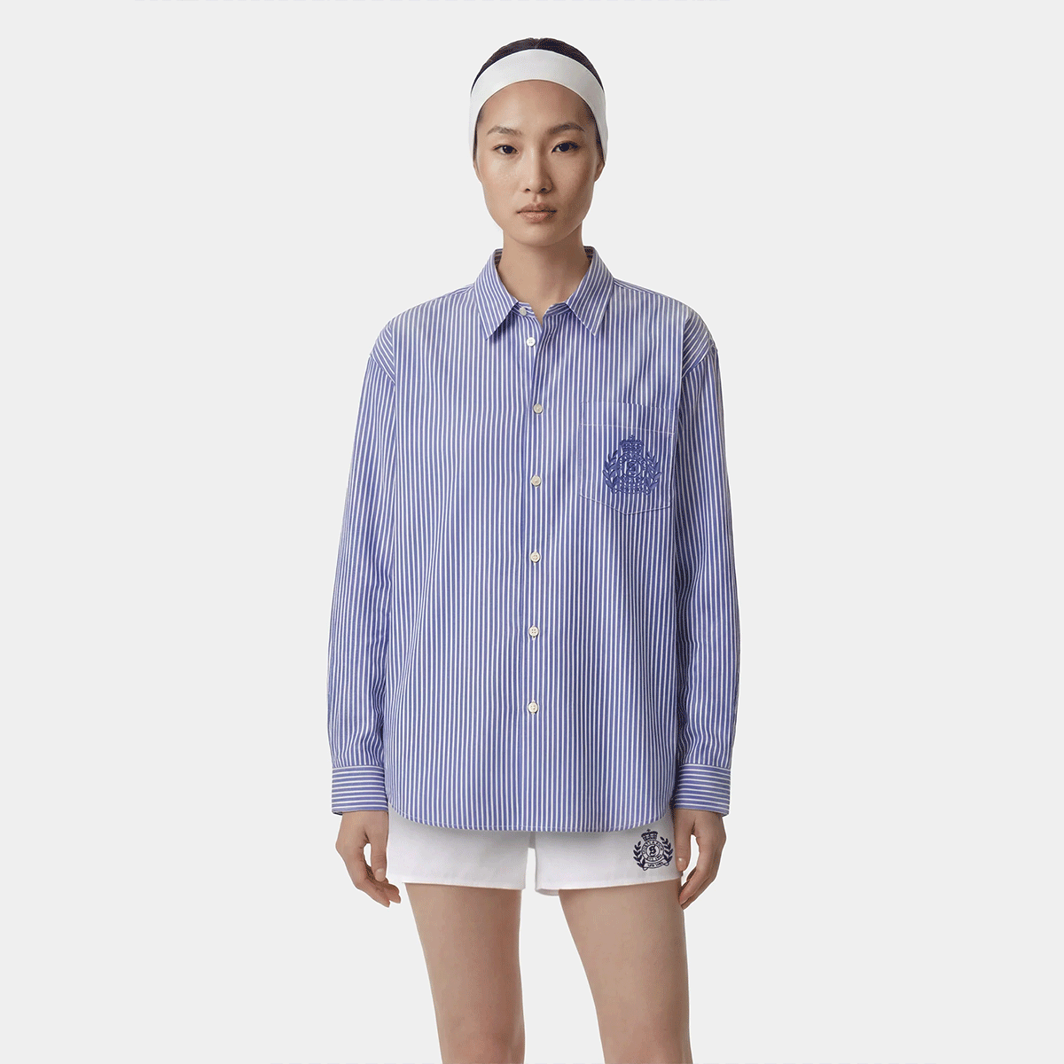 Sporty and Rich 【本物保証】 シャツ ストリート系 レディース NY Crest Oversized Shirt
