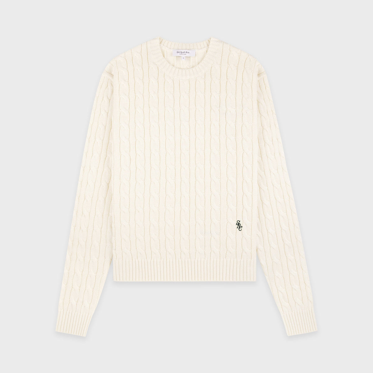 Sporty and Rich 【本物保証】 ニット ストリート系 レディース SRC Cable Sweater