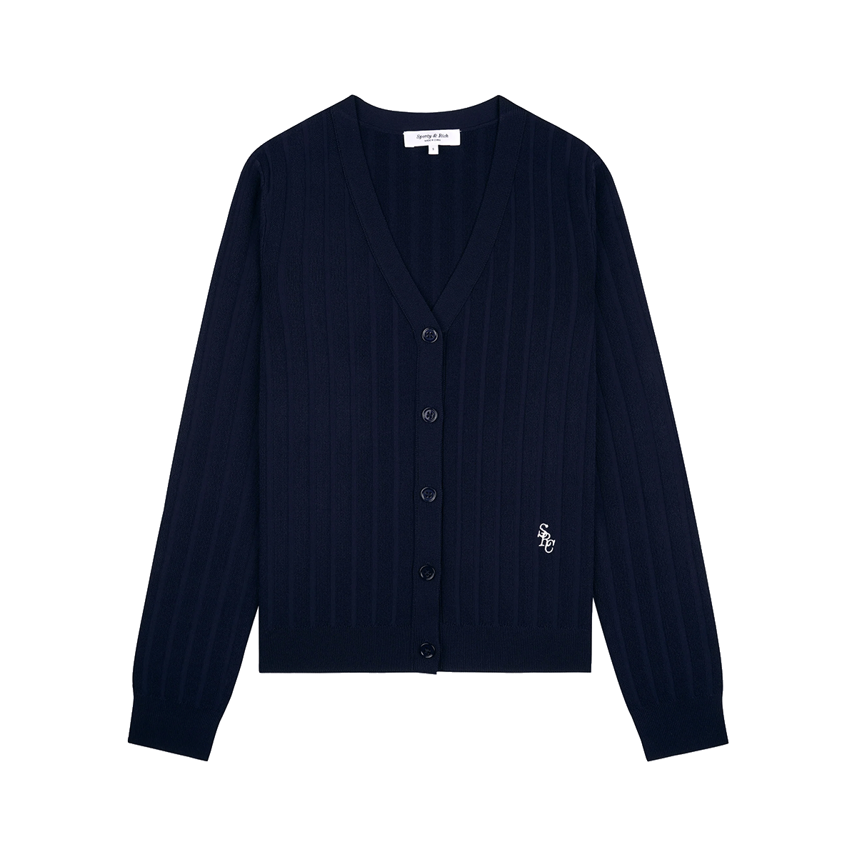 Sporty and Rich 【本物保証】 カーディガン ストリート系 レディース SRC Ribbed Cardigan