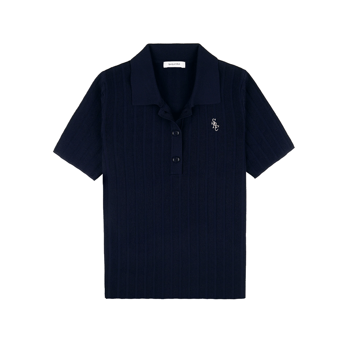 Sporty and Rich 【本物保証】 Tシャツ ストリート系 レディース SRC Ribbed Polo