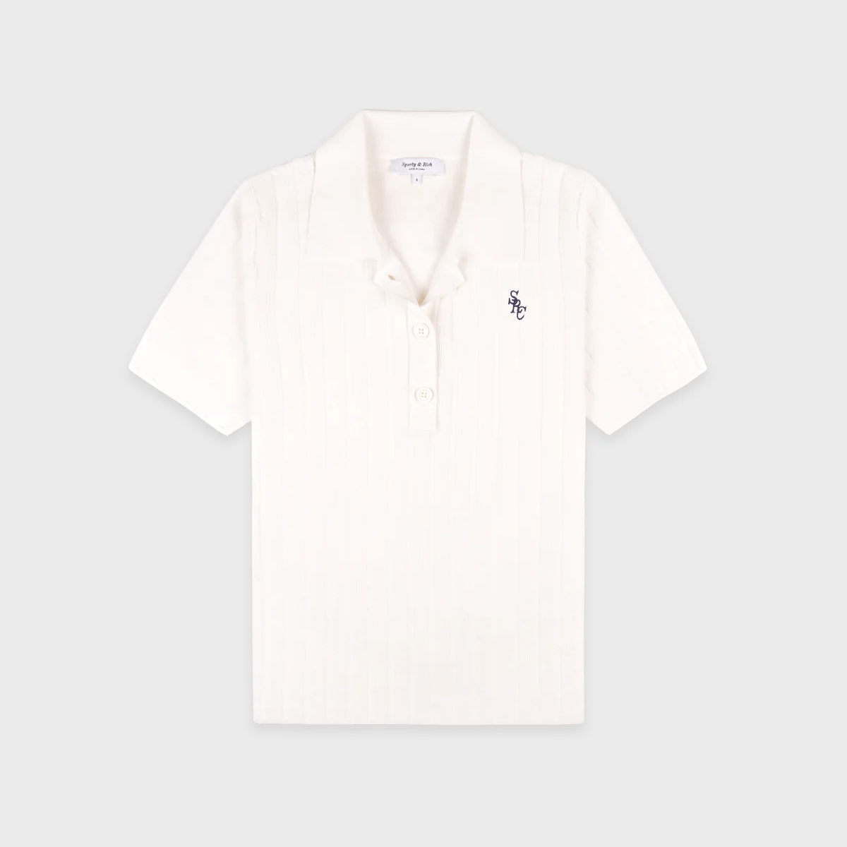 Sporty and Rich 【本物保証】 Tシャツ ストリート系 レディース SRC Ribbed Polo
