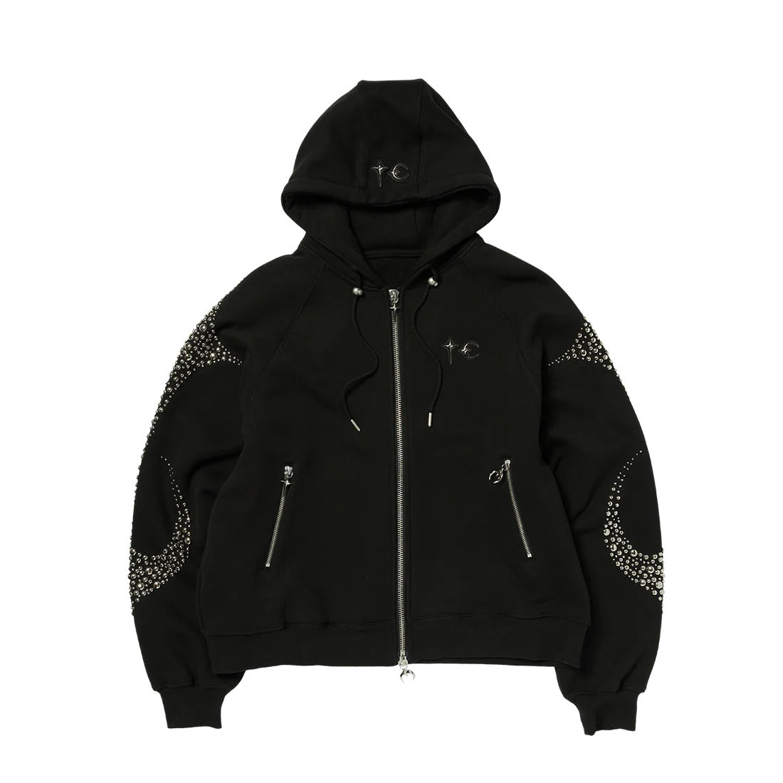 THUG CLUB 【本物保証】 パーカー ストリート系 メンズ IRON STEEL FOCUS ZIP-UP HOODIE