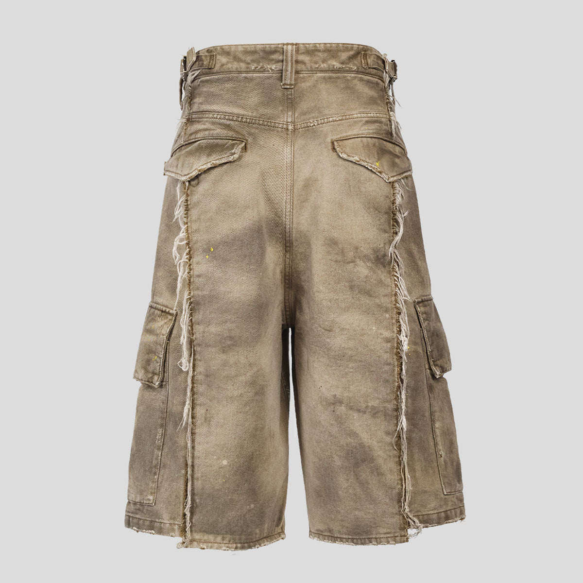 VUJA DE 【本物保証】 カーゴパンツ ストリート系 メンズ DAX DESTROYED AFFIX CARGO SHORTS IN BRUSHED COTTON