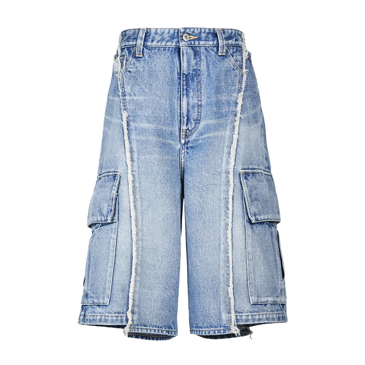 VUJA DE 【本物保証】 カーゴパンツ ストリート系 メンズ DAX SELVEDGE AFFIX CARGO SHORTS IN DENIM