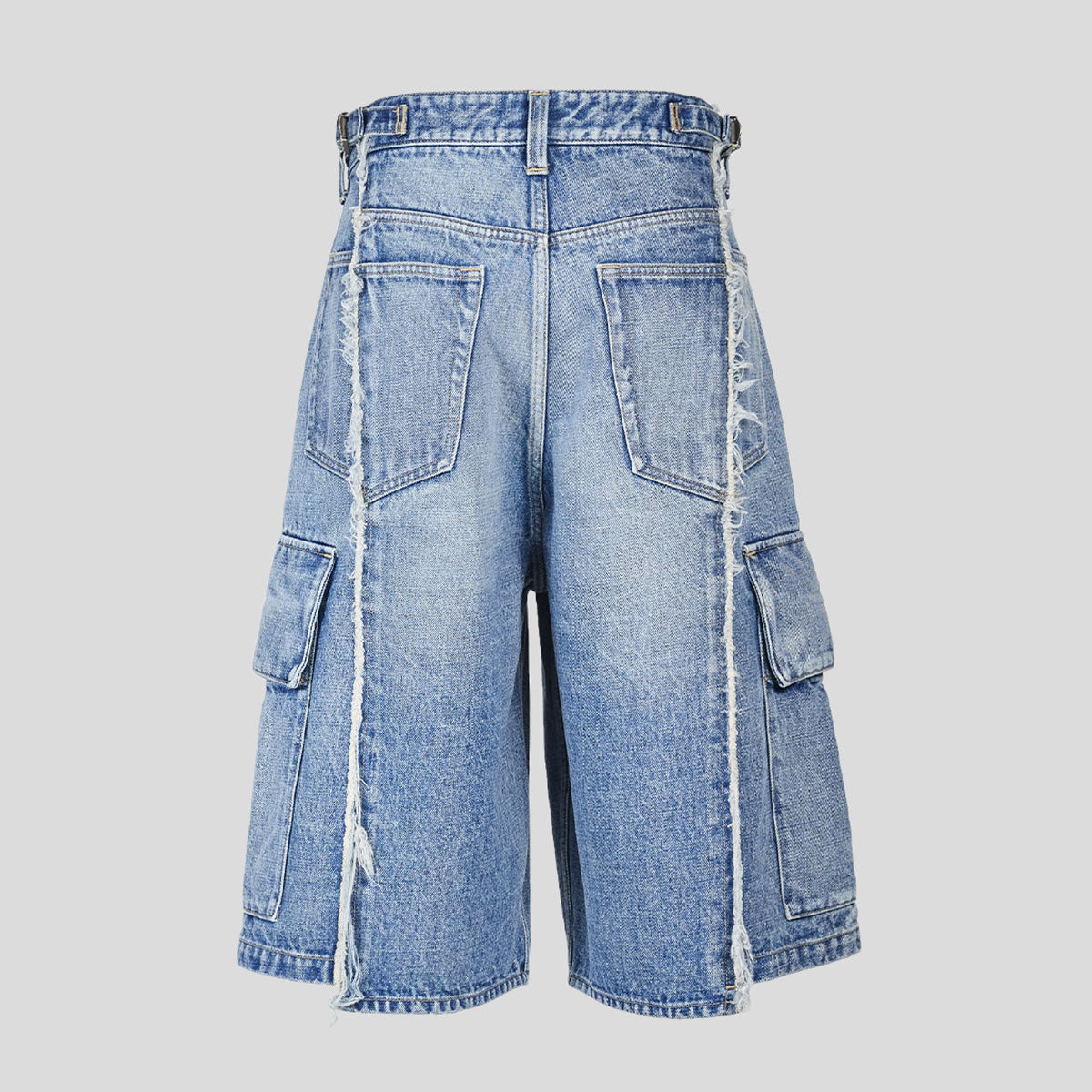 VUJA DE 【本物保証】 カーゴパンツ ストリート系 メンズ DAX SELVEDGE AFFIX CARGO SHORTS IN DENIM