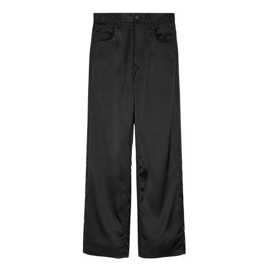 VUJA DE 【本物保証】 パンツ ストリート系 メンズ FRED SATIN 5-POCKET TROUSERS IN VISCOSE, WOOL & COTTON
