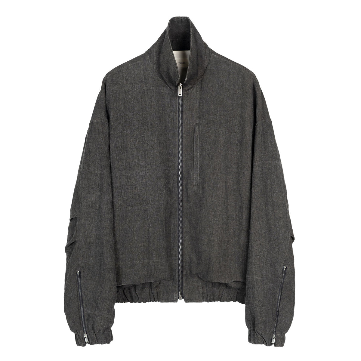 VUJA DE 【本物保証】 ジャケット ストリート系 メンズ Kira Drape Blouson in Sumi-Dyed Linen