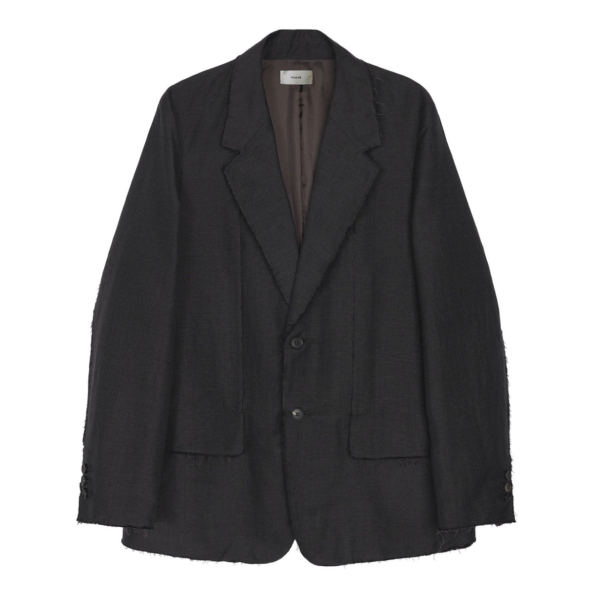 VUJA DE 【本物保証】 ジャケット ストリート系 メンズ LUCA DECONSTRUCTED TAILORED JACKET IN WOOL & LINEN