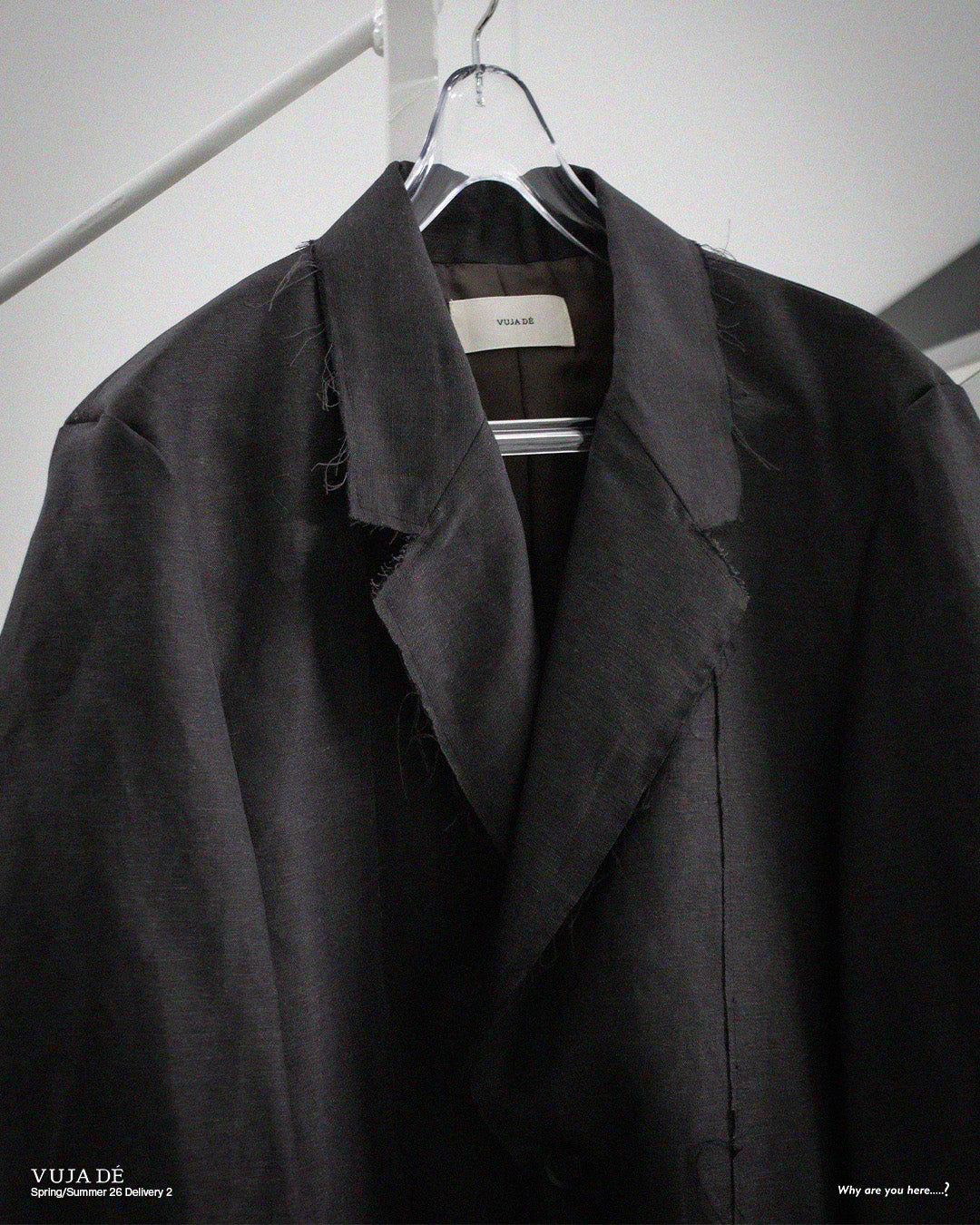 VUJA DE 【本物保証】 ジャケット ストリート系 メンズ LUCA DECONSTRUCTED TAILORED JACKET IN WOOL & LINEN